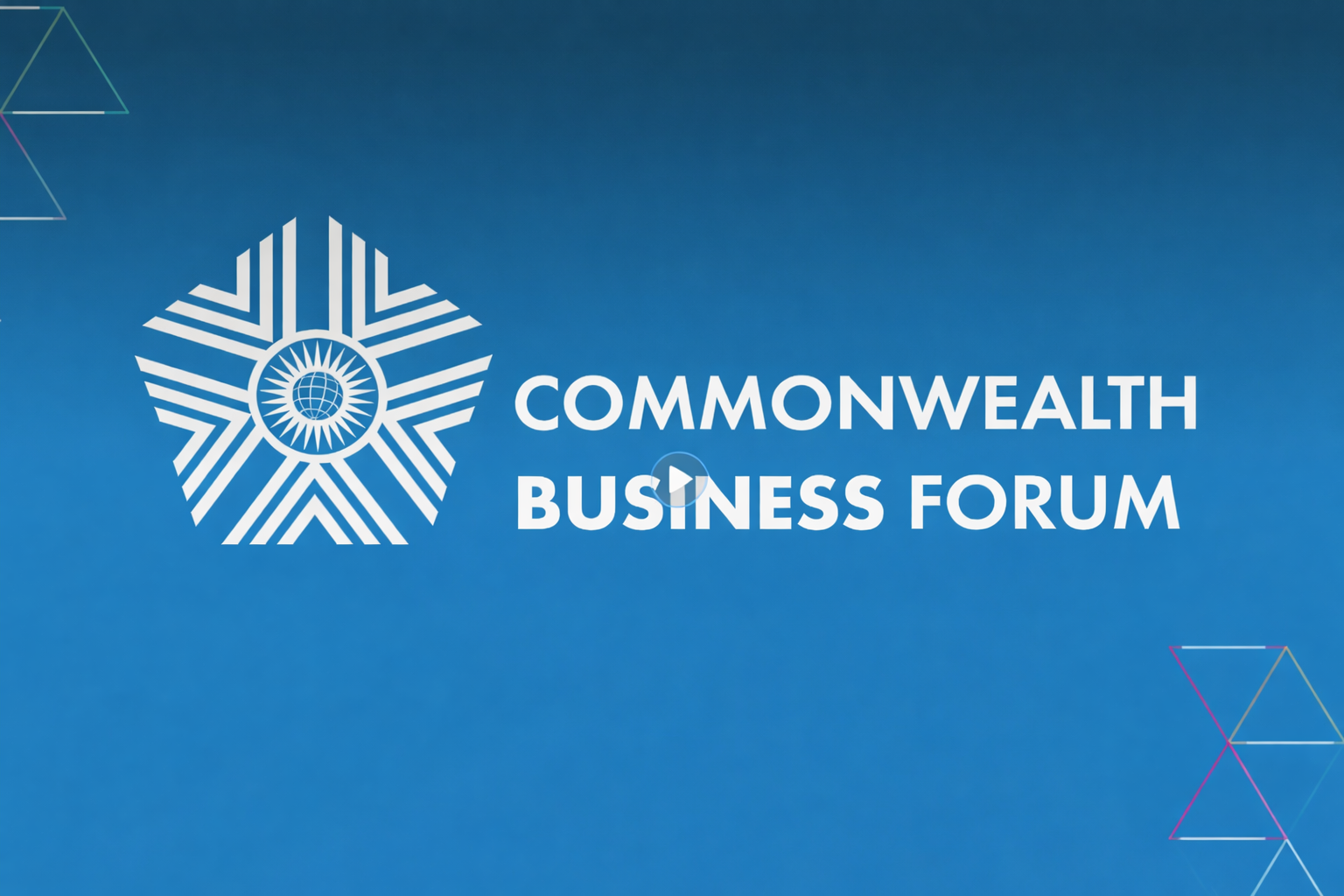 Commonwealth Business Forum promotional design